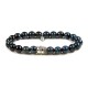 Karma Blue Tigereye silver Buddha 86110 Armband Karma Blue Tigereye silver Buddha 86110 Armband