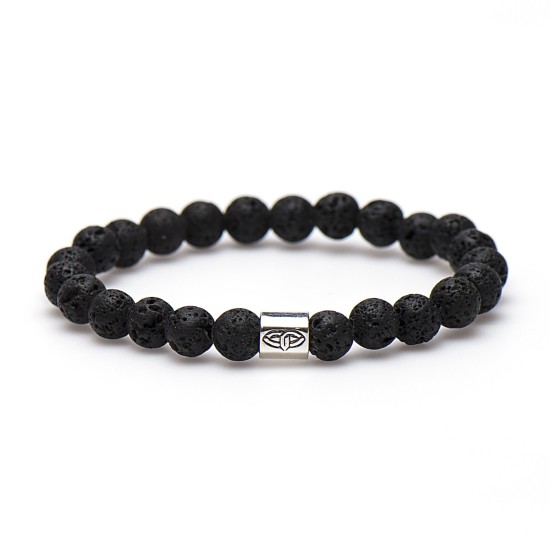 Karma The Rock silver pentagon bead 86569 Karma The Rock silver pentagon bead 86569