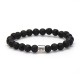 Karma The Rock silver pentagon bead 86569 Karma The Rock silver pentagon bead 86569