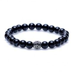 Karma supernova Silver Round Logo Bead 86268 Armband Heren Karma supernova Silver Round Logo Bead 86268 Armband Heren