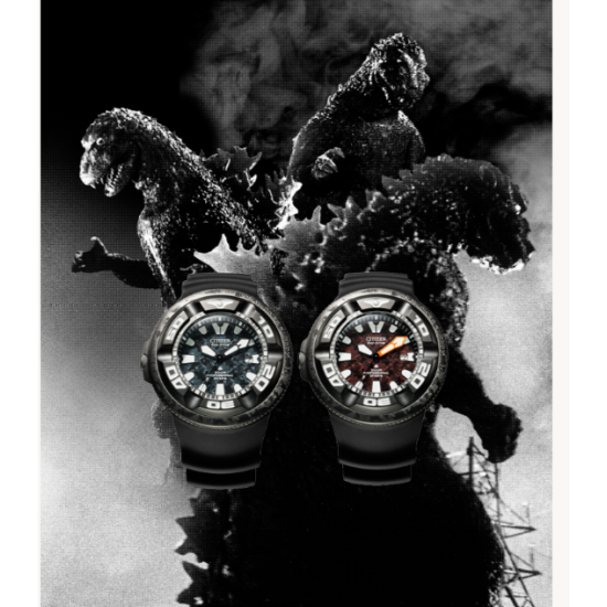Citizen BJ8056-01E Promaster Marine Godzilla Horloge