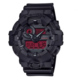 G-Shock GA-700BBR-1AER Black & Bold Red Horloge