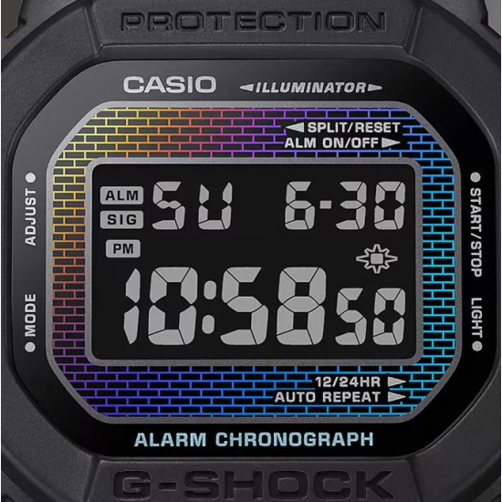 G-Shock DW-5600RW-1ER Rainbow Brick Wall Watch