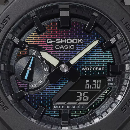 G-Shock GM-2100RW-1AER Rainbow Brick Wall Watch