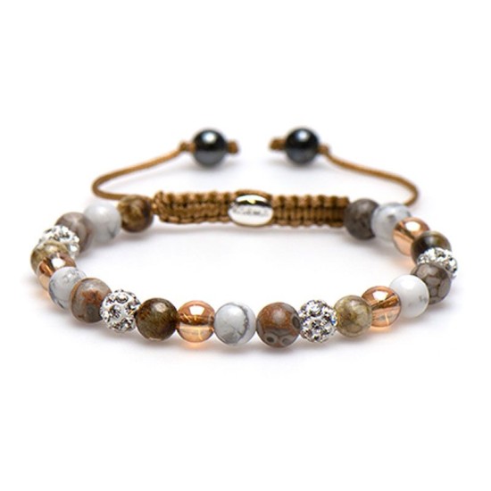 Karma Armband Spiral Brownie Beige XS 83447 Karma Armband Spiral Brownie Beige XS 83447