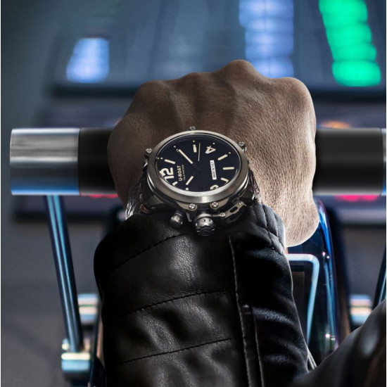 U-Boat 8807 Capsule 50mm PVD BK BL Watch