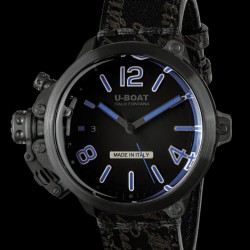 U-Boat 8808 Capsule 45mm PVD BK BL Watch