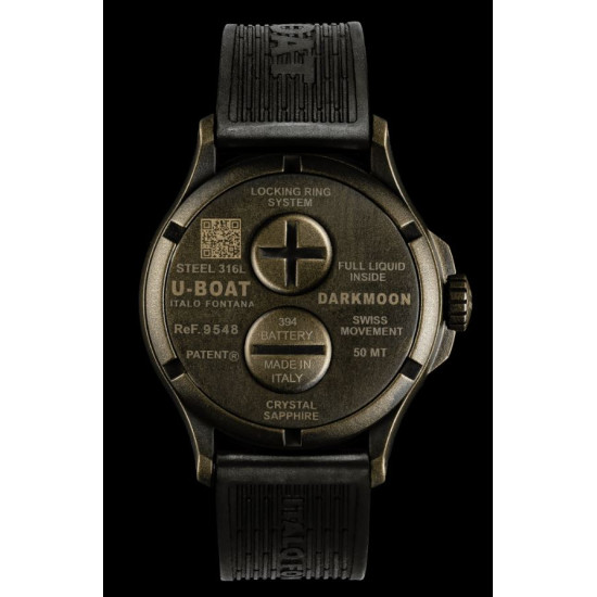 U-Boat 9548 DARKMOON 44mm BK Brown Vintage Watch