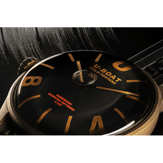 U-Boat 9548 DARKMOON 44mm BK Brown Vintage Watch