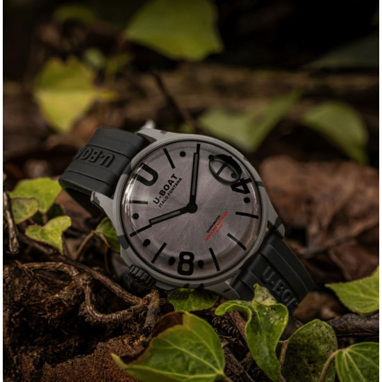 U-Boat 9550 DARKMOON 44mm BK Grey Curved Camouflage Watch