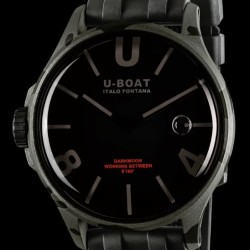 U-Boat 9553 DARKMOON 44mm BK Grey Curved Camouflage Watch