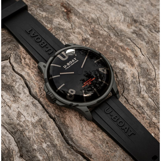 U-Boat 9553 DARKMOON 44mm BK Grey Curved Camouflage Watch