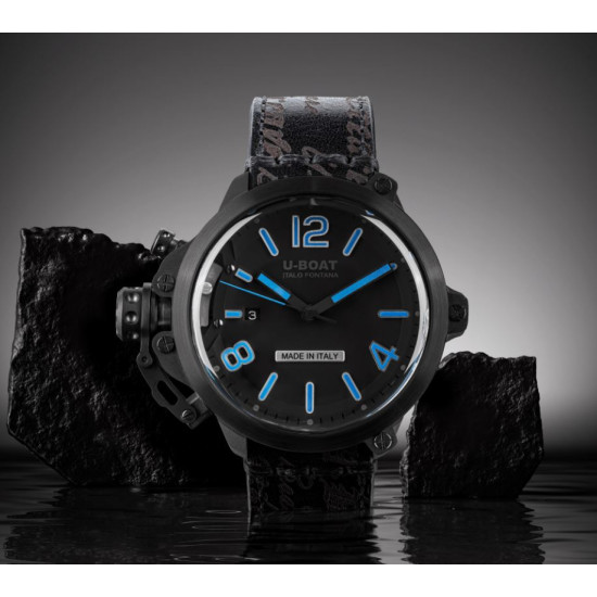 U-Boat 8806 Capsule 50mm PVD BK BL Watch