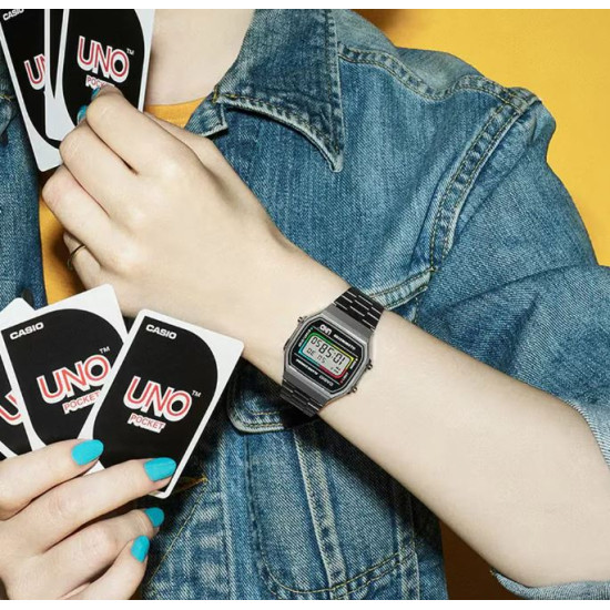 Casio A168WEUC-1AER Mattel,s UNO