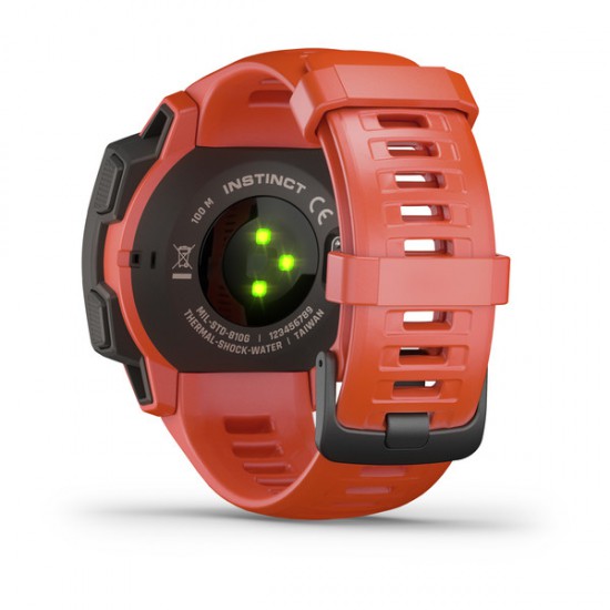Garmin Instinct GPS Smartwatch 010-02064-02 Flame Red 45mm Garmin Instinct GPS Smartwatch 010-02064-02 Flame Red 45mm
