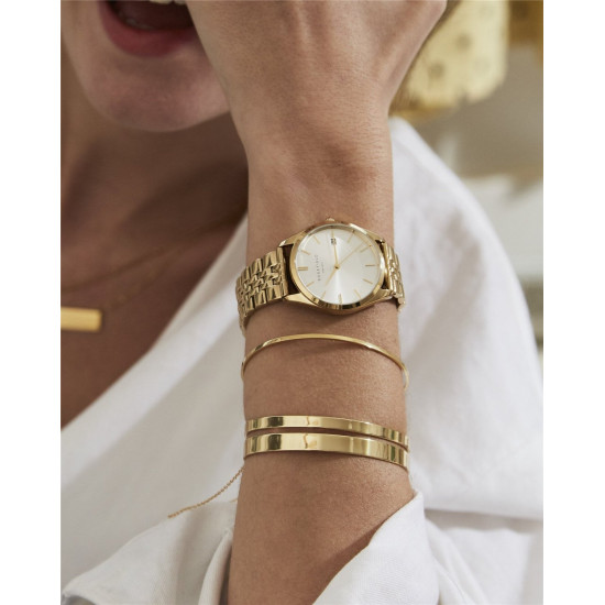 Rosefield The Ace Silver Sunray Gold 33mm Rosefield The Ace Silver Sunray Gold 33mm