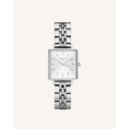 Rosefield The Boxy XS White Silver Rosefield The Boxy XS White Silver